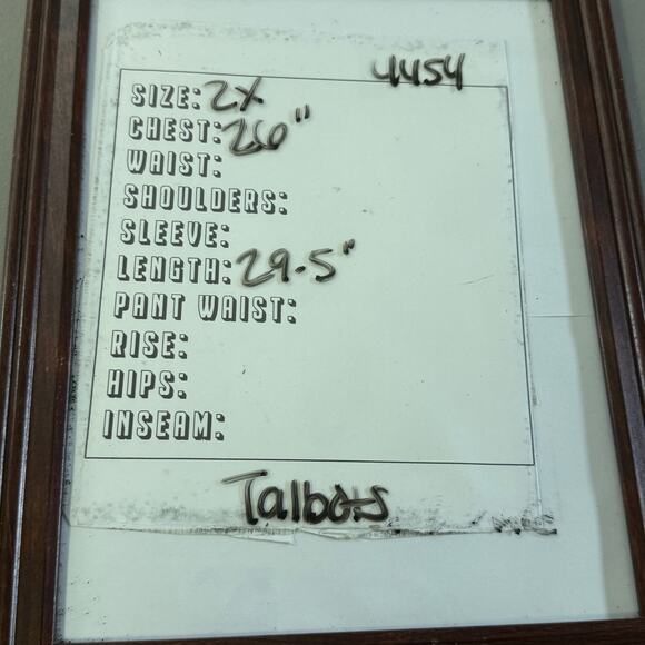 Talbots 2X Button Down  Purple Green Checker Plaid Long Sleeve Cotton Shirt NEW - Picture 7 of 7